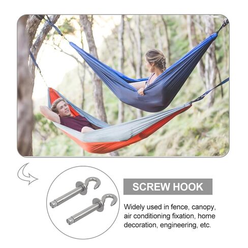 TEHAUX 2pcs Stainless Steel Expansion Hooks Heavy Duty Swing Hangers Large Load-Bearing Capacity and Simple Operation for Canopy and Air Conditioning Fixation in Kuwait