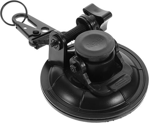 Heavy Duty Nylon and Plastic Material Black Suction Cup Hook with Strong Suction Power and Portable Design for Securing Tents and Pet Car, for Camping and Outdoor Use in Kuwait