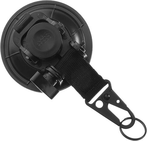 Kichvoe Heavy Duty Suction Cup Anchor with Securing Hook for Outdoor Camping and Pet Car, Waterproof Nylon and Plastic Material, Portable Design Black 9cm Strong Vacuum Suction Cup in Kuwait