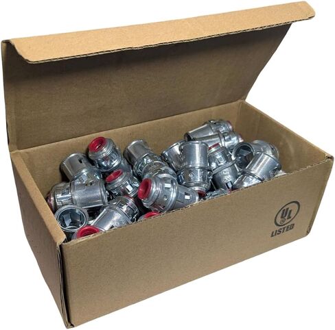COREX 3/8" Snap-In MC/AC Connector with Insulated Throat, 1/2" knockout - 50-Pack in Kuwait