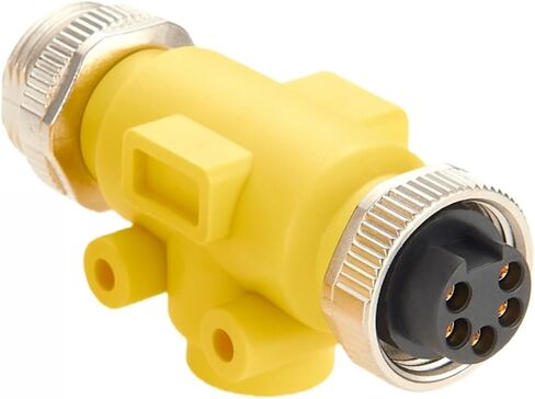 Mini-Change 7/8" 5Pin Female to Female Circular Connector IP67 Waterproof Inline Feedthrough Coupler Gender Changer Mini-C Adapter for DeviceNet CANbus CANopen NMEA 2000 in Kuwait