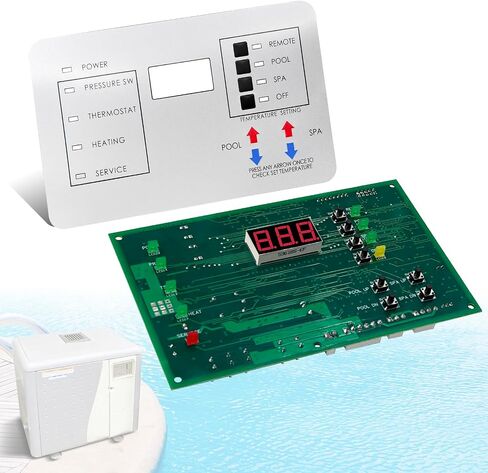 472100 Digital Display Temperature Controller Board Fit for Pentair MiniMax NT Series Pool and Spa Heater Fit for HTR 200 250 300 400 Models, Includes Temperature Control Board and Keypad in Kuwait