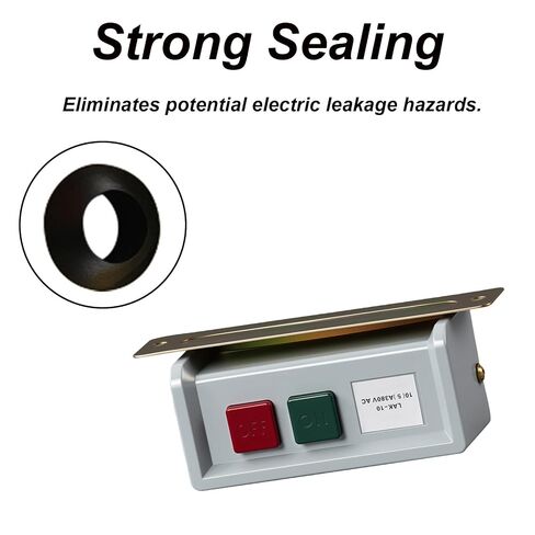 220-380V Start/Stop Pushbutton Switch, Universal Push-Button On/Off Switch, for Motor Sewing Machine (Silver Contact) in Kuwait