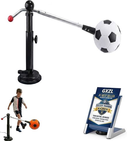 360 Soccer Trainer Solo Practice Equipment Adjustable Waist Belt Elastic Cord Ball Control Dribbling Passing Shooting Touch Training Aid Youth Kids Teens Adults in Kuwait