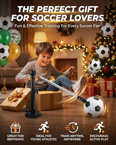360 Soccer Trainer Solo Practice Equipment Adjustable Waist Belt Elastic Cord Ball Control Dribbling Passing Shooting Touch Training Aid Youth Kids Teens Adults in Kuwait