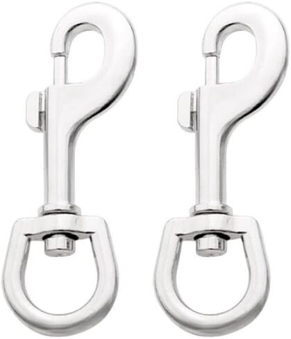 2 Pcs 4.13 Inch Swivel Eye Bolt Snap Hooks 180Lbs Load Capacity Zinc Alloy Single Ended Flag Clips Heavy Duty Trigger Bolt Hooks in Kuwait