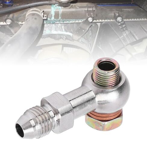 Stainless Steel Banjo Bolts, 4AN to 1/8in NPT Banjo Bolt Screw Crush Washer Kit, Strong Load Bearing Secure Connection Banjo Adapter Connector Kit in Kuwait