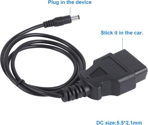 Automobile OBD2 16 Pin to USB Automobile Diagnostic Tools OBD-II Male Cable for Car Extension Cord Connector Power Supply Cable in Saudi Arabia