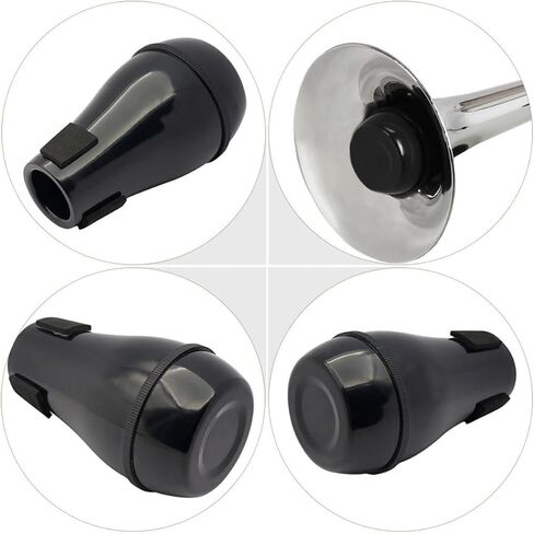 LIFKOME Professional Trombone Mute for Tenor Trombone Abs Material Sound Attenuation Accessory Easy to Install Noise Reduction Muffler for Musical Instrument Practice Random Color in Kuwait