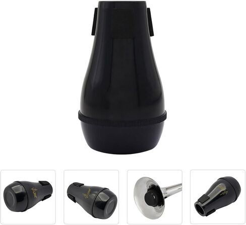 LIFKOME Professional Trombone Mute for Tenor Trombone Abs Material Sound Attenuation Accessory Easy to Install Noise Reduction Muffler for Musical Instrument Practice Random Color in Kuwait