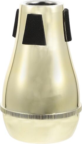 SEWACC Abs Trombone Silencer for Sound Attenuation, Easy to Install Golden Alto Trombone Mute, Musical Instrument Accessory for Practice and Noise Reduction in Kuwait