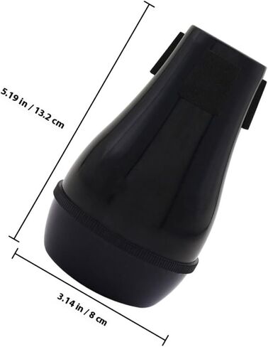 Artibetter Professional Trombone Mute Abs مادة صامتة للممارسة الصامتة ملحق توهين الصوت للترومبون باللون الأسود للتمرين الهادئ والأداء، لون عشوائي in Kuwait