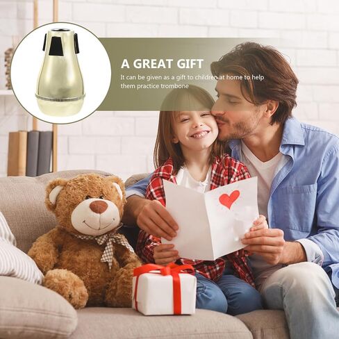 Golden Abs Trombone Mute Silencer Easy to Install and Carry Practical Instrument Accessory for Trombone Players for Practice and Performance in Kuwait