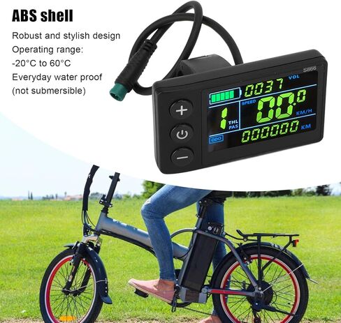 شاشة LCD للدراجة الكهربائية، S866 E Bike Display Meter لوحة تحكم مقاومة للماء 5 دبوس شاشة لوحة سكوتر كهربائية لركوب الدراجات شاشة كمبيوتر ملونة، شاشة LCD للدراجة الكهربائية in Kuwait