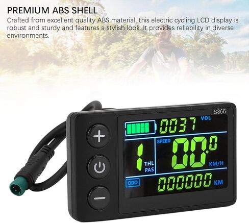 شاشة LCD للدراجة الكهربائية، S866 E Bike Display Meter لوحة تحكم مقاومة للماء 5 دبوس شاشة لوحة سكوتر كهربائية لركوب الدراجات شاشة كمبيوتر ملونة، شاشة LCD للدراجة الكهربائية in Kuwait