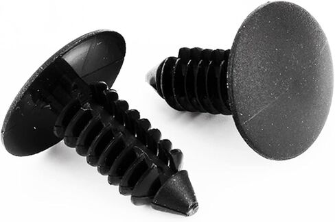 Aramox 100pcs Car Door Trim Plastic Rivets, 7.5mm Hole Push in Fastener Clips for Side Skirts Bumpers with Nylon Material for Cars Trucks Buses in Kuwait