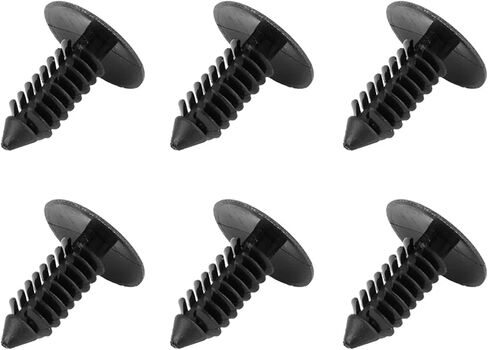 Aramox 100pcs Car Door Trim Plastic Rivets, 7.5mm Hole Push in Fastener Clips for Side Skirts Bumpers with Nylon Material for Cars Trucks Buses in Kuwait