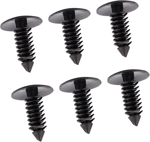 Aramox 100pcs Car Door Trim Plastic Rivets, 7.5mm Hole Push in Fastener Clips for Side Skirts Bumpers with Nylon Material for Cars Trucks Buses in Kuwait