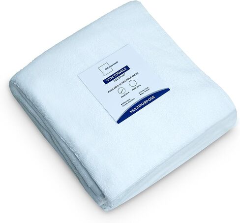 Premium Ultra Absorbent Gym Towels for Workout, Yoga & Sports Quick Dry Cotton Towels Ideal Sweat Towel, Face, Perfect Size for Gym Bag Bathroom Use (6) in Kuwait