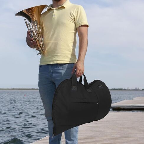 حقيبة حمل من Milisten French Horn، جيوب إكسسوارات أكسفورد، حزام سهل، لون عشوائي in Kuwait