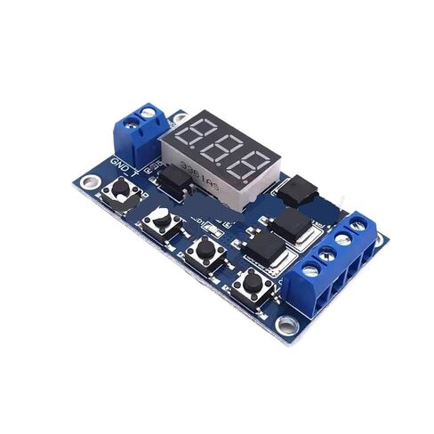 (5 قطعة) DC12V 24 فولت المزدوج MOS LED تأخير الوقت الرقمي التتابع الزناد دورة الموقت تأخير التبديل لوحة دوائر كهربائية وحدة التحكم لتقوم بها بنفسك in Kuwait