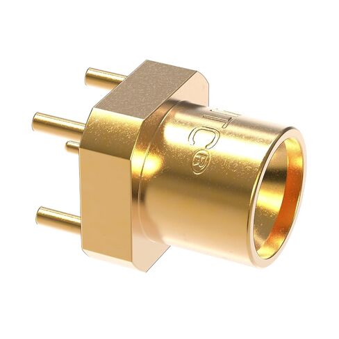 WITC RF Coax Connector GPPO (SSMP) Male DC to 65 GHz 50 Ohm Non Magnetic | PCB Soldered Gold Plated BeCu Straight Plug Low Return for Test & Measurement, Base station, Millimeter Wave System in Kuwait