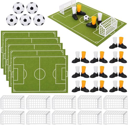 40 PCS Soccer Football Centerpieces Tabletop Foosball Game 5 Set Mini Table Top Sports Games Table Decor Soccer Football Party Decorations for Family Office Indoor Fun Favors (5) in Kuwait