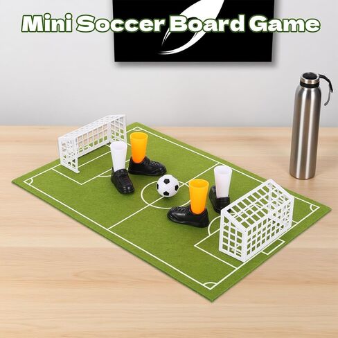 40 PCS Soccer Football Centerpieces Tabletop Foosball Game 5 Set Mini Table Top Sports Games Table Decor Soccer Football Party Decorations for Family Office Indoor Fun Favors (5) in Kuwait