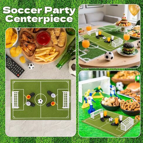 40 PCS Soccer Football Centerpieces Tabletop Foosball Game 5 Set Mini Table Top Sports Games Table Decor Soccer Football Party Decorations for Family Office Indoor Fun Favors (5) in Kuwait