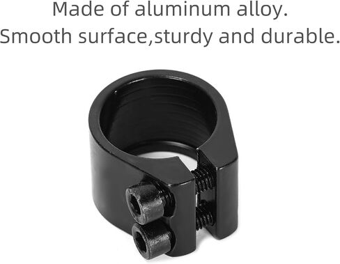1Pcs Black Aluminum Alloy Bike Seat Clamps 28.6mm Suitable For Fixing MTB/BMX Bicycle Seat Bars in Kuwait