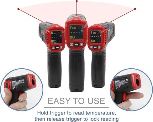 VViViD Infrared Digital Thermometer Gun with Laser Sight and LED Display Screen for Professional Vinyl Wraps in Kuwait