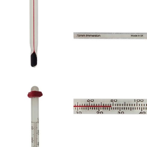 Home Brewing Thermometer for Brewing Wine and Beer - Glass Thermometer for Homebrew - Wine and Beer Making Equipment in Kuwait