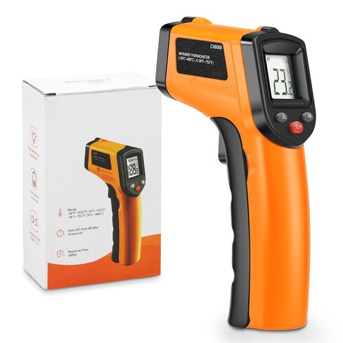 Laser Temperature Gun, Non-Contact Digital Infrared Thermometer, Adjustable Emissivity, -58℉~752℉ Precision Temperature Tester Handheld for Grill, Meat, Food, Candy, Automotive, HVAC Tools in Kuwait