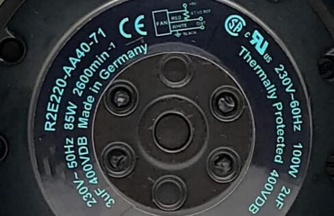 Power Control Cabinet Fan 230V 0.38A 85W 2600RPM 4-Wire Cooling Fan in Kuwait