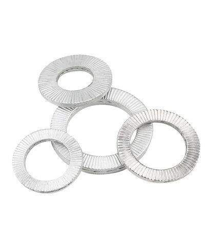 M3-M42 Stainless Steel Double Deck Self-Locking Washer Wedge Lock Anti-Loosening Anti-Skid Shock Proof Gasket(Dacromet Treated,M22-1pcs) in Kuwait
