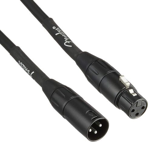 كابل ميكروفون من سلسلة فيندر بروفيشنال، XLR، أسود، 15 قدم in Kuwait