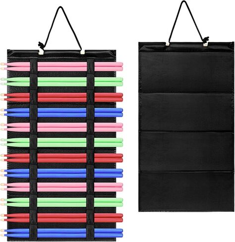 Foldable Felt Drumstick Holder Organizers Stores Drumsticks Portable Hanging Storage for Percussion Accessories Drumstick Holder Wall Mount in Saudi Arabia