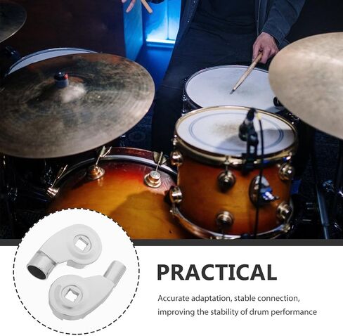ibasenice Drum Rack Connection Part Cymbal Stand Connector Made of Sturdy Aluminum Alloy for Quick Installation and Wear Resistant Performance Compatible with 8mm and 19mm Standards for Drum in Kuwait