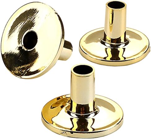 Kisangel 3pcs Golden Drum Cymbal Stand Sleeves Abs Drum Accessories with Exceptional Durability and Shock Absorption for Set Replacement and Percussion Use in Kuwait