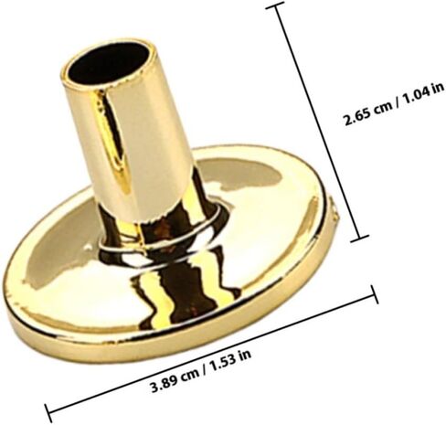 Kisangel 3pcs Golden Drum Cymbal Stand Sleeves Abs Drum Accessories with Exceptional Durability and Shock Absorption for Set Replacement and Percussion Use in Kuwait