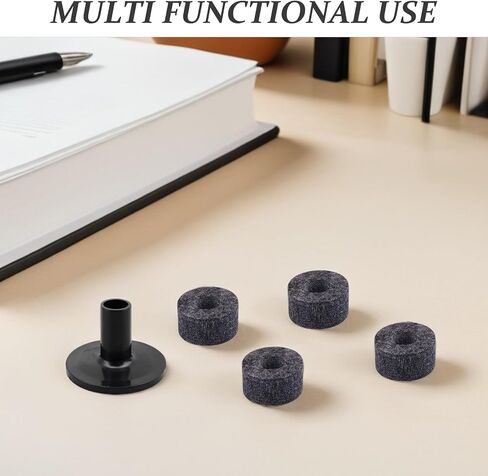 SUPVOX 20pcs Drum Shock Absorber Pads with Felt Washers and Black Sleeves Drum Accessory Kit for Noise Reduction and Vibration Control in Kuwait