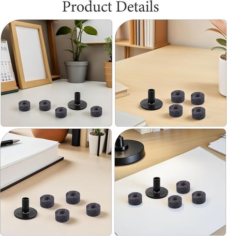 SUPVOX 20pcs Drum Shock Absorber Pads with Felt Washers and Black Sleeves Drum Accessory Kit for Noise Reduction and Vibration Control in Kuwait