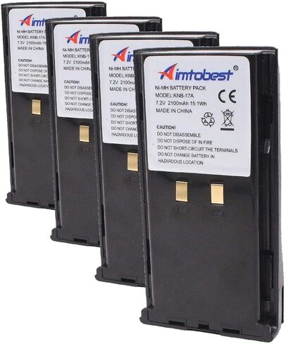 KNB-17A بطارية Ni-MH بقدرة 2100 مللي أمبير في الساعة متوافقة مع TK-190 TK-280 TK-290 TK-380 TK-390 TK-480 TK-481 TK-5400 راديو KNB-16 KNB-17 KNB-21N KNB-22N in Kuwait