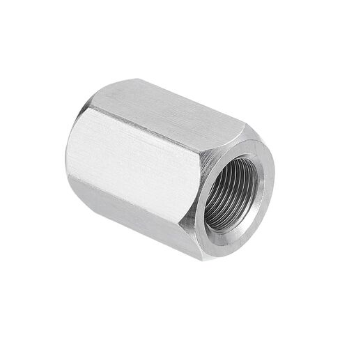PATIKIL M14 x 1-Pitch 304 Stainless Steel Hex Coupling Nuts, 30mm / 1.2" Length Fully Threaded Rod Coupling Nut Studding Connector Fasteners, Silver Tone in Kuwait