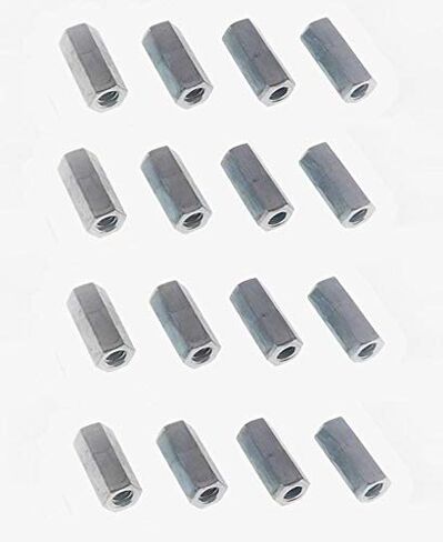 16 Pack 10-24 X 3/4" Long Hex Coupling Nut with Zinc Plate NCUP#10C000STLZN in Kuwait