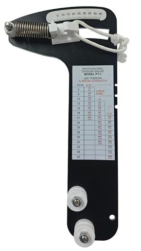PT-1 Tension Gauge for Rigging – Professional Sailboat Cable Tension Tool & Wire Rope Meter for 3/32", 1/8", 5/32" Diameter, Hands-Off Boat Sailing Rigging Tension Tester, 0-800 lb Range in Kuwait