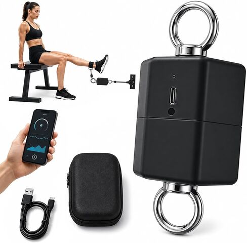500kg Isometric Strength Tester, Push Pull Dynamometer with Wireless Data Tracking, Digital Force Gauge for Athletic Performance Testing, Explosive Power & Peak Force Measurement in Kuwait