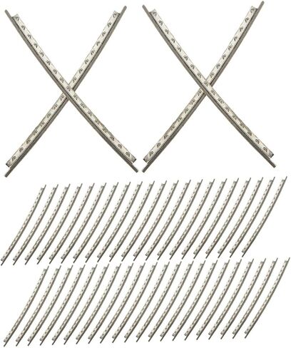48pcs Cupronickel Electric Guitar Fret Wire 2.2mm, 2 Sets of 24 Frets for Fingerboard Replacement and Repair Kit in Kuwait