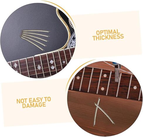 48pcs Cupronickel Electric Guitar Fret Wire 2.2mm, 2 Sets of 24 Frets for Fingerboard Replacement and Repair Kit in Kuwait