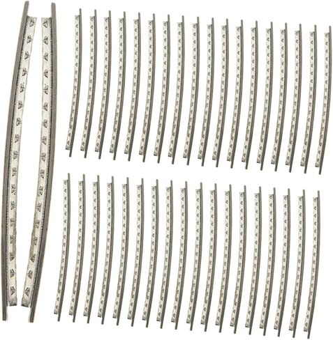 VICASKY 48pcs Cupronickel Electric Guitar Fret Wire 2.2mm 24-fret Sets for Fingerboard Repair Replacement Bright Tone Sturdy Guitar Fretboard Wire Kit in Kuwait